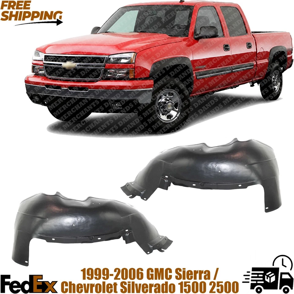 Forros de guardabarros para Chevrolet Silverado/Sierra 1500/1500 HD/2500 1999-2007 | DIESTRO Y DERECHO Foto 1 de 4