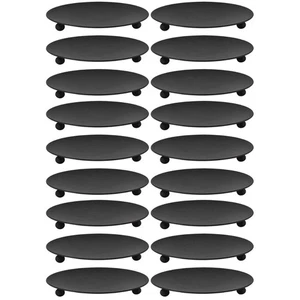 18 Pcs  Iron Candle Plate Tabletop Decor Wedding Candlestick Candle Display Tray - Picture 1 of 12