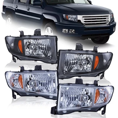 Faros transparentes de repuesto izquierda + derecha para Honda Ridgeline 06-14 Foto 1 de 3