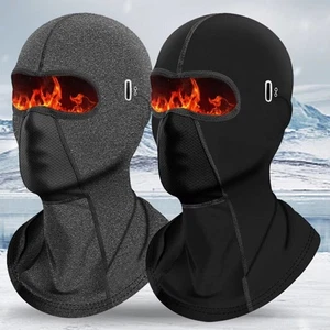 Invierno Térmico Motocicleta Pasamontañas Esquí Máscara Facial Completa Capucha Casco A Prueba de Viento NUEVO - Imagen 1 de 22