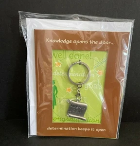 Congrats Grad Key Chain Graduation Card Russ NEW - Picture 1 of 5