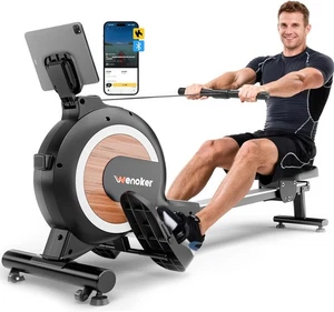 Magnetic Rowing Machine Quiet 16-Level Compact Foldable LCD Home Gym Rower 350LB - Picture 1 of 11