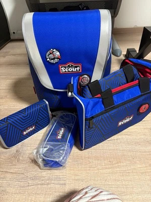 SCOUT Schulranzen-Set - Blau- Vierteilig - Bild 1 von 4