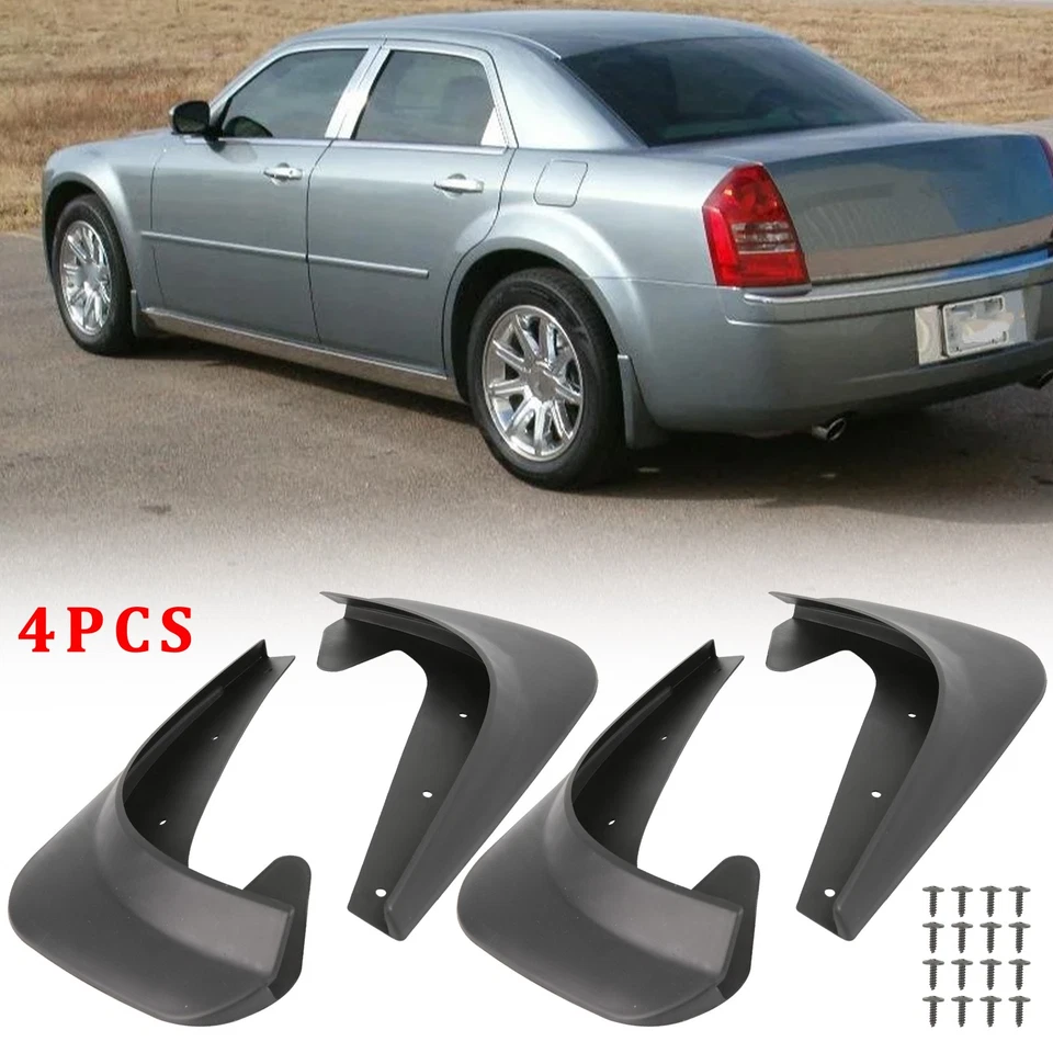 4X guardabarros guardabarros guardabarros delantero y trasero para Chrysler 300 300C Foto 1 de 4