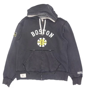 Talla L - Boston Bruins Sudadera con Capucha con Cremallera de CCM Vintage Negra - Imagen 1 de 7