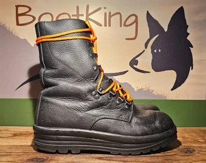 Botas de Motocicleta - Super Resistentes Motociclista Suiza M90 Negro Ejército Combate Reino Unido 8 1/2 #2340 - Imagen 1 de 10