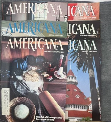 Lot of 6 Americana Magazine Jan/Feb 1984 Art of PA German Cooking Publisher - Image 1 of 4