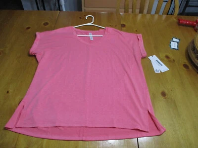 RBX Live Life Active,Plus Size,Relaxed Fit,Breathable,Short Sleeve V Neck Top 1X - Image 1 of 4