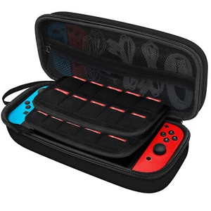 JETech Carrying Case for Switch 2017 Model with 20 Game Cartridge Holders, Black - Picture 1 of 6