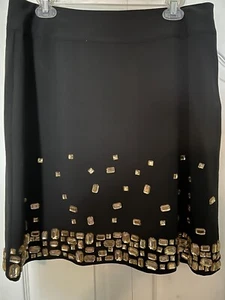 Sunny Leigh Career Skirt Black Size 12 - Picture 1 of 3