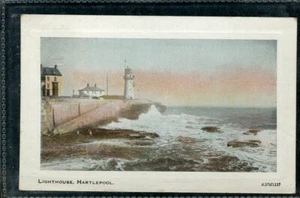 Hartlepool Lighthouse posted card (1920 postmark) Arcadian Series - Picture 1 of 2