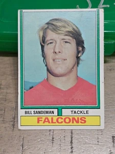 1974Topps BILL SANDEMAN Falcons #238 Football Card - Picture 1 of 2