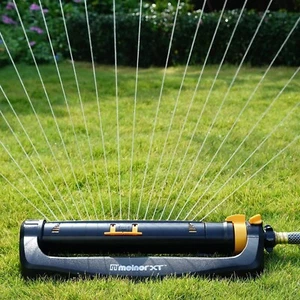 Melnor 65167AMZ XT Turbo Oscillating Sprinkler, 4,500 sq. ft., 3-Way Adjustable - Picture 1 of 8