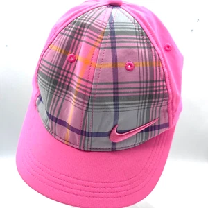 Hat  Nike Golf   Strap Back Adjustable Pink Plaid  Embroidered Logo - Picture 1 of 3