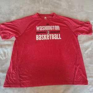 Adidas Climalite Mens Red WNBA Washington Mystic Basketball Shirt - Picture 1 of 7