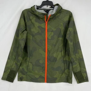 All In Motion Kids XL Lightweight Zip Up Jacket Windbreaker Green Camouflage LS - Picture 1 of 9
