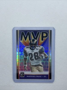 2019 Panini Optic MVP Black Pandora Marshall Faulk #MVP-12 9/25 - Picture 1 of 2