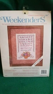Weekenders Alphabet Needlepoint Embroidery Kit NEW Vintage - Picture 1 of 2