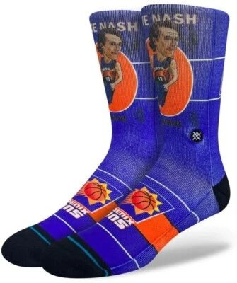 NWT Stance NBA basketball socks, men's L, Phoenix Suns, Steve Nash, #13, stats - Image 1 of 4