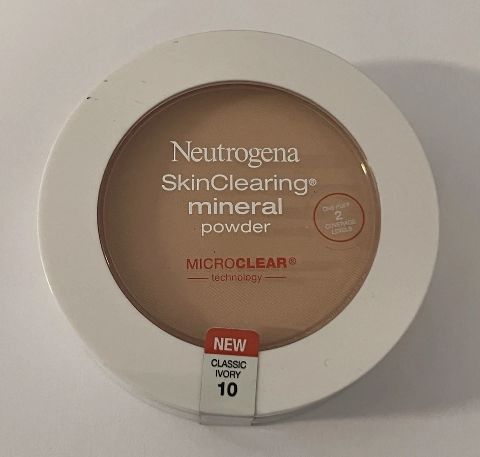 Neutrogena SkinClearing Mineral Powder, 0.38 oz, Classic Ivory