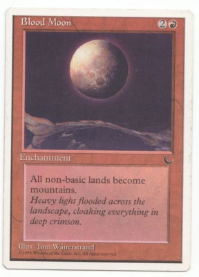 Blood Moon Chronicles Mtg MISPRINT. Printing Error on the back - Imagen 1 de 3