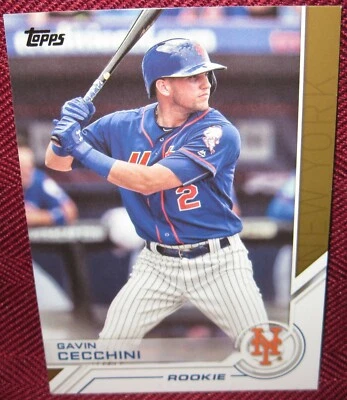 2017 TOPPS SALUTE #S-197 GAVIN CECCHINI RC - Image 1 of 2