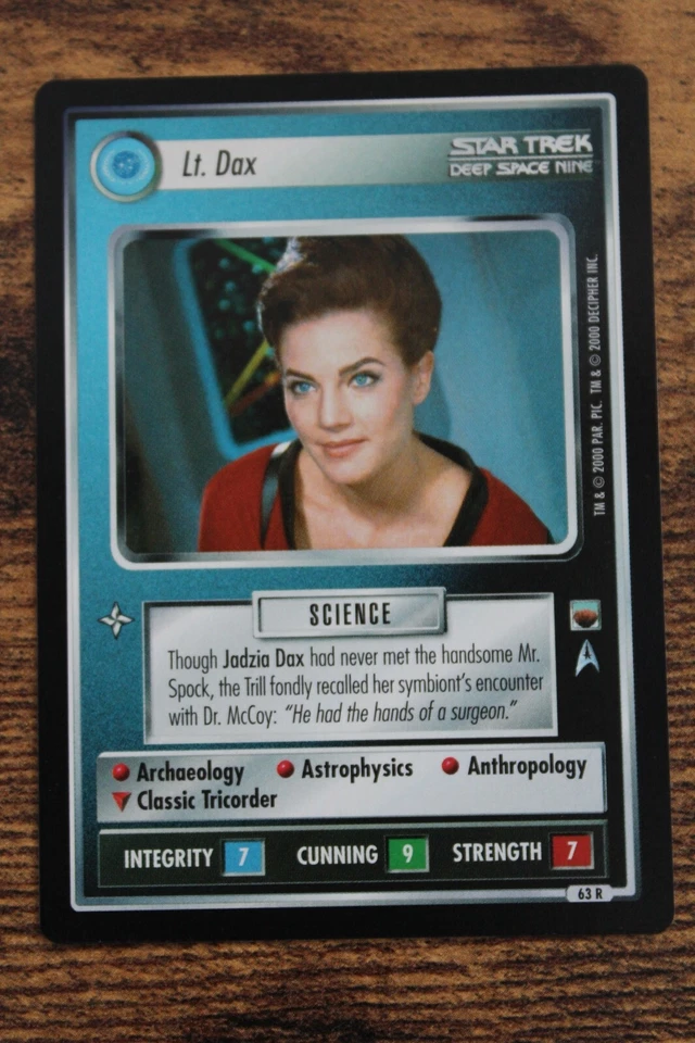 Star Trek CCG - The Trouble With Tribbles - Lt. Dax - 63R+ - Bild 1 von 1
