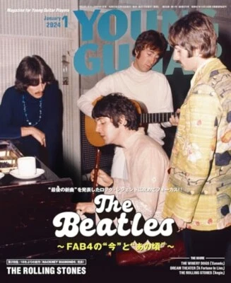 Young Guitar January 2024 Magazine Japan The Beatles Rolling Stones Rock Music - Image 1 of 2