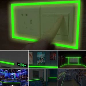 Leuchtband fluoreszierend Nacht selbstklebend leuchtend Zuhause Sicherheit Warnband - Bild 1 von 49