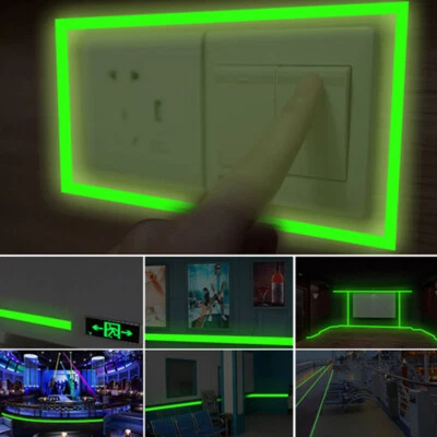 Luminous Tape Fluorescent Night Self Adhesive Glowing Home Safety Warning Tape - Image 1 of 4