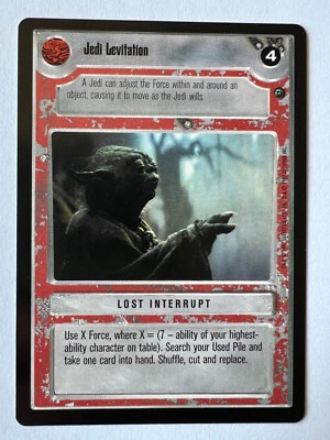 JEDI LEVITATION Dagobah Star Wars CCG SWCCG - Image 1 of 2