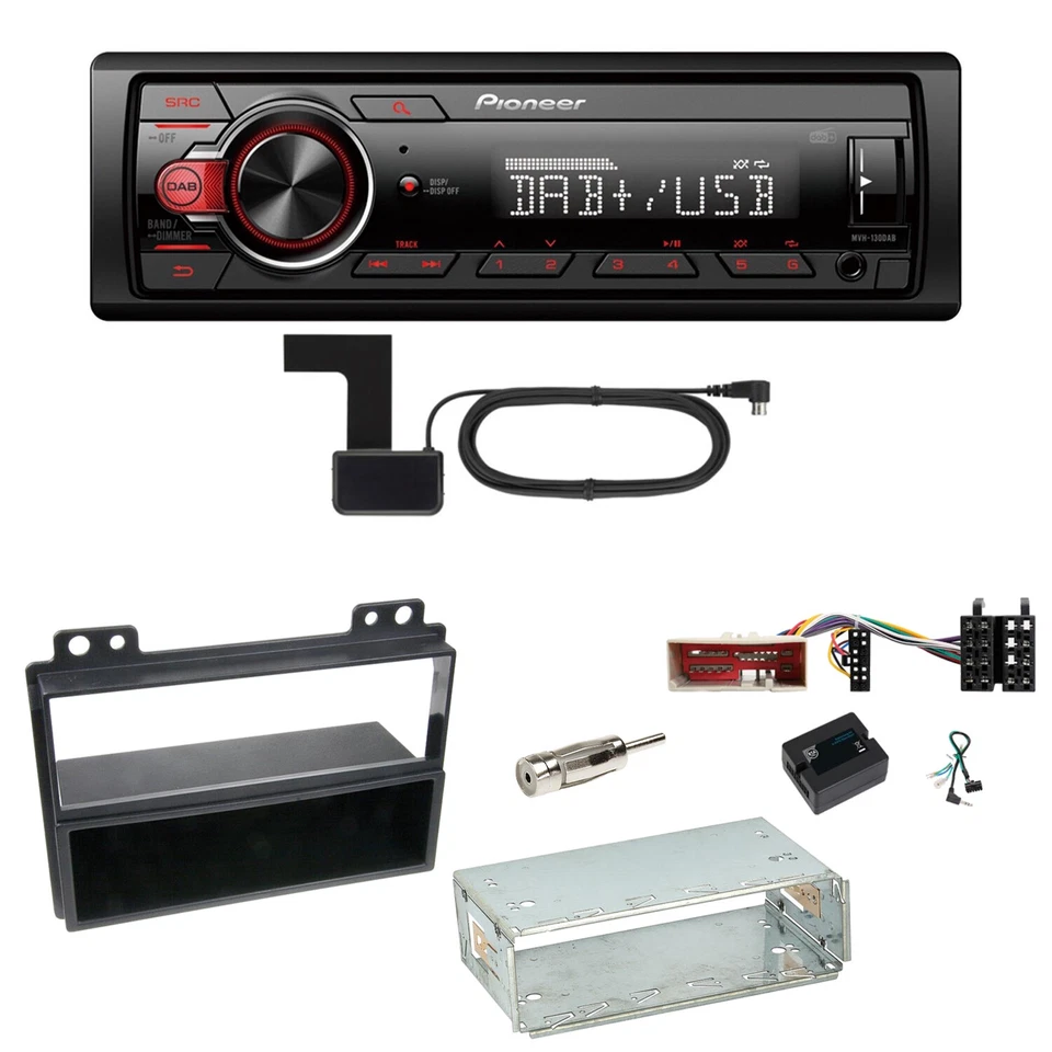 Pioneer MVH-130DAB Digitalradio USB Einbauset für Ford Fusion Fiesta - Bild 1 von 1