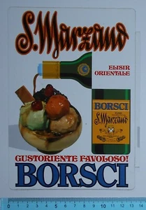 STICKER VINTAGE AUTOCOLLANT ADESIVO DOPPIO VETROFANIA S.MARZANO BORSCI  - Picture 1 of 2
