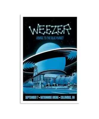 Weezer Sept 7 2024 Nationwide Arena In Columbus OH Poster Art Print