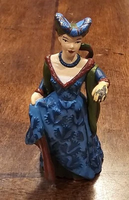 2005 Fair Lady Medieval  Era Blue Papo Figurine Figure - Image 1 of 4