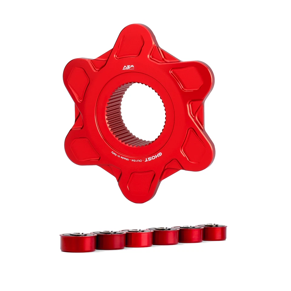 AEM Factory Ducati Panigale V4 Streetfighter V4 Piñón trasero Brida Fantasma - Rojo Foto 1 de 1