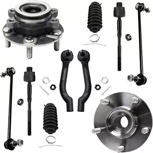 10pc Front Wheel Bearing Hub Tie Rods Sway Bar for 2008-2013 Nissan Rogue Select - Bild 1 von 1