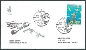 1997 SAN MARINO FDC VENETIA 371 UFO TIMBRO DI ARRIVO - BG - Imagen 1 de 1