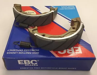 EBC Grooved REAR Brake Shoes (1 Pair) fits SUZUKI LT50 (1986 to 2002) - Image 1 of 2