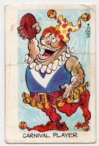 1973 Sunicrust Weg's Footy Funnies CARNIVAL PLAYER (Black Back) - Picture 1 of 2