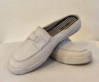 Zapatos sin cordones para mujer Cabin Creek de lona blanca talla 5 M Foto 1 de 4