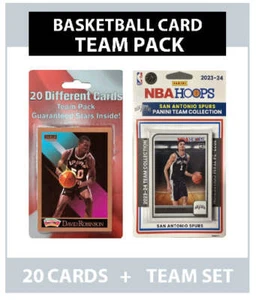 San Antonio Spurs Robinson 20 carte + 2023-24 set squadra HOOPS Wembanyama - Foto 1 di 2