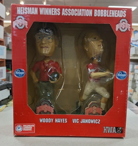 HEISMAN WINNERS ASSOCIATION BOBBLEHEADS WOODY HAYES VIC JANOWICZ OHIO STATE Cover