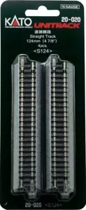 Kato 20-020 N Unitrack 124mm 4 7/8 Straight Track 4pcs - Picture 1 of 1