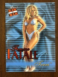 2001 Fleer WWF Femme Fatale TERRI Raw Is War Insert Wrestling Card #13 NRMT/MT - Picture 1 of 2