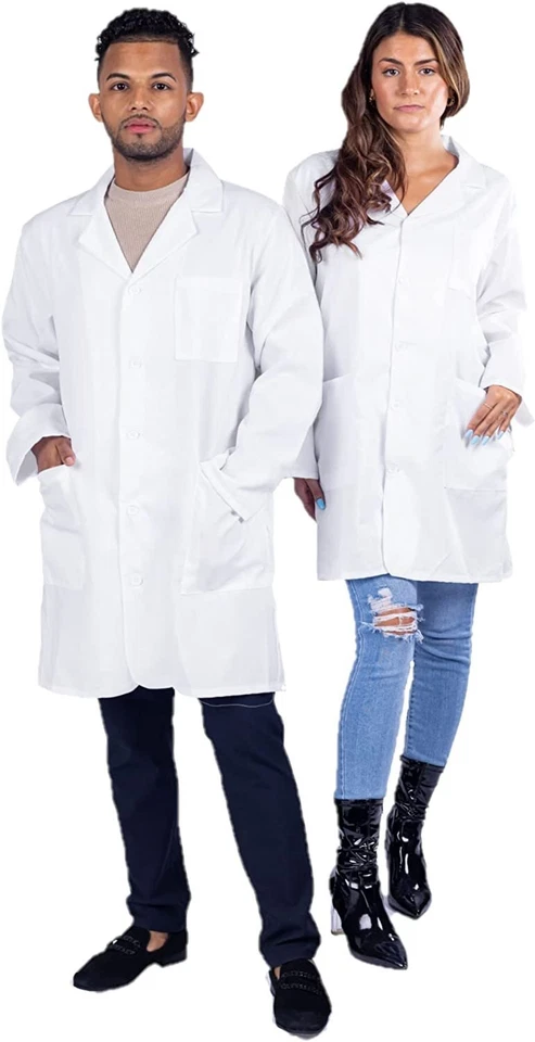 Lab Coat - 3/4 Length Doctor's Lab Coat for Men and Women By Dress Up America - Image 1 of 4