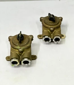Maritime Daeyang Old Vintage Industrial Brass Rotary Switch & Socket Lot of 2 - Picture 1 of 14