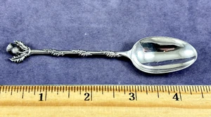 Antique Sterling Silver 4½" Thistle Spoon - Hamilton & Inches Edinburgh H&I 1899 - Picture 1 of 9