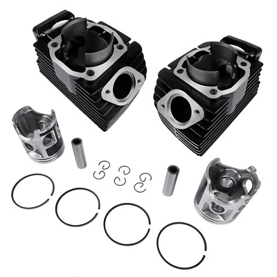 Kit de reconstrucción de cilindros + anillos de pistón pistones pasadores de muñeca circlips para Yamaha RD350 Foto 1 de 4