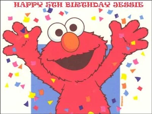  A4 ELMO EDIBLE ICING BIRTHDAY CAKE TOPPER - Picture 1 of 1